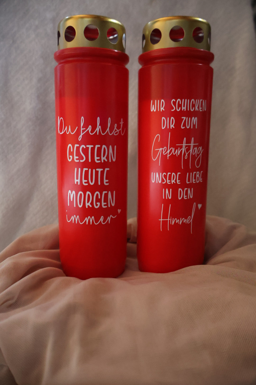 Grabkerze personalisiert 23cm