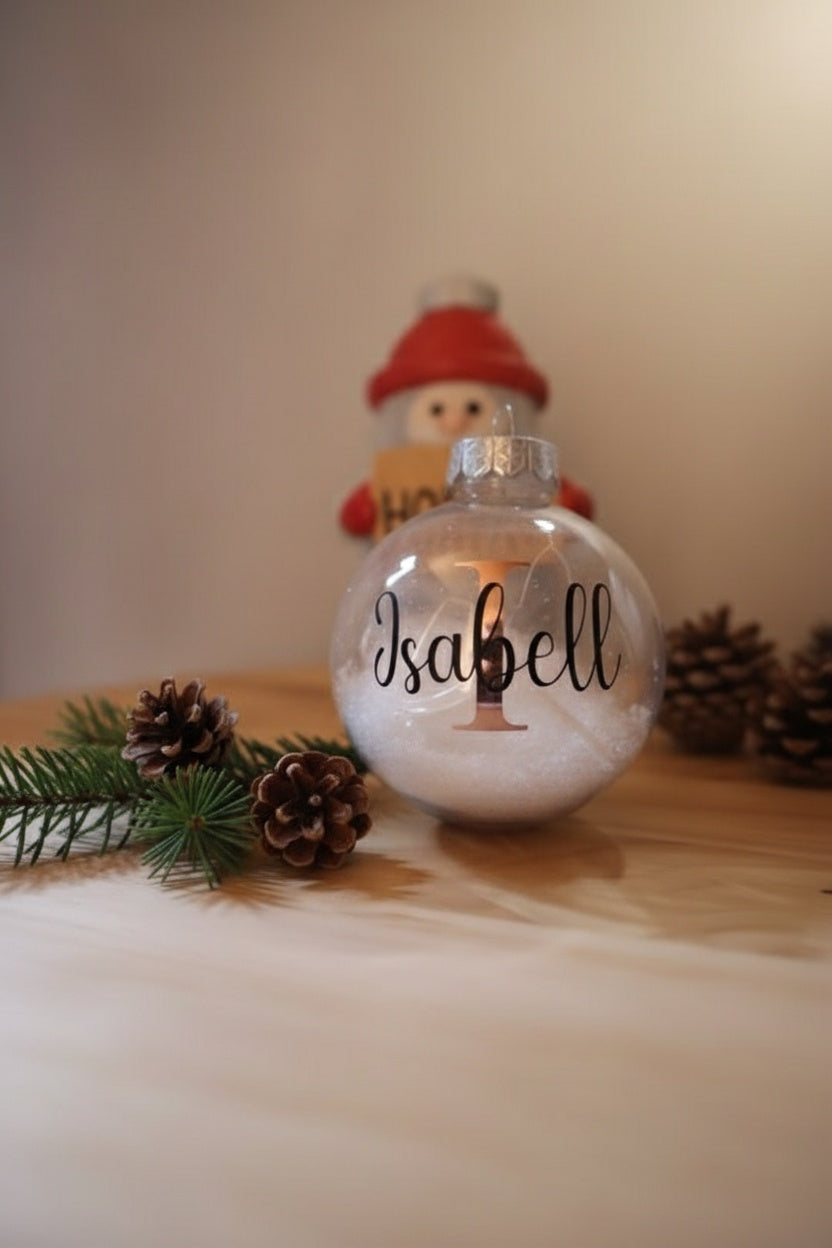 Weihnachtskugel 8cm Personalisiert